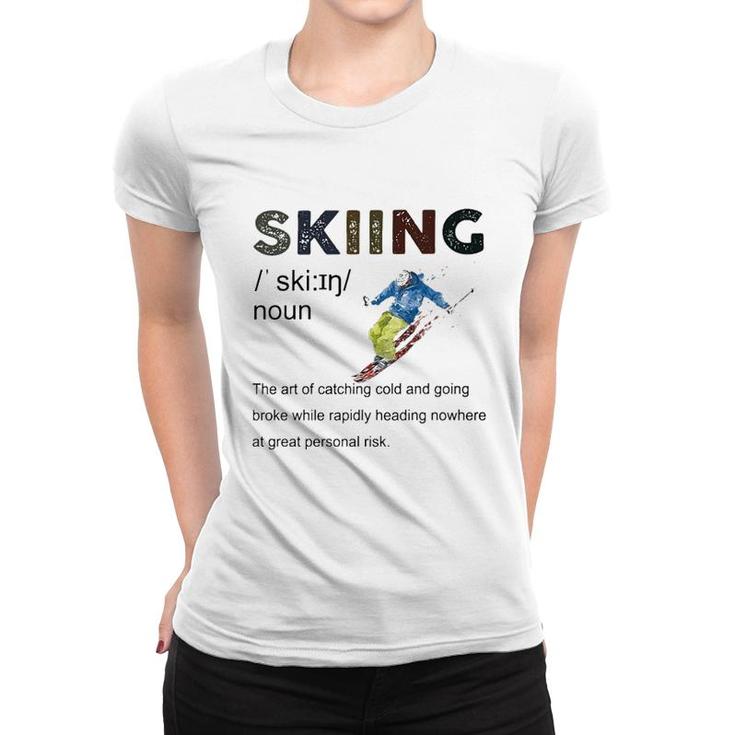 Skiing Definition Women T-shirt