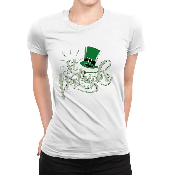 St Patricks Day  Patrick Hat Lucky Women T-shirt
