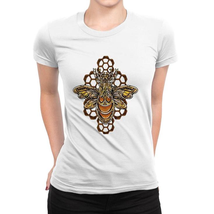 Steampunk Bee Industrial Style Art Decor Tank Top Women T-shirt