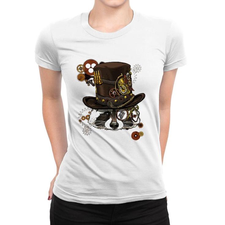 Steampunk Raccoon Steampunk Lovers Raccoon Women T-shirt