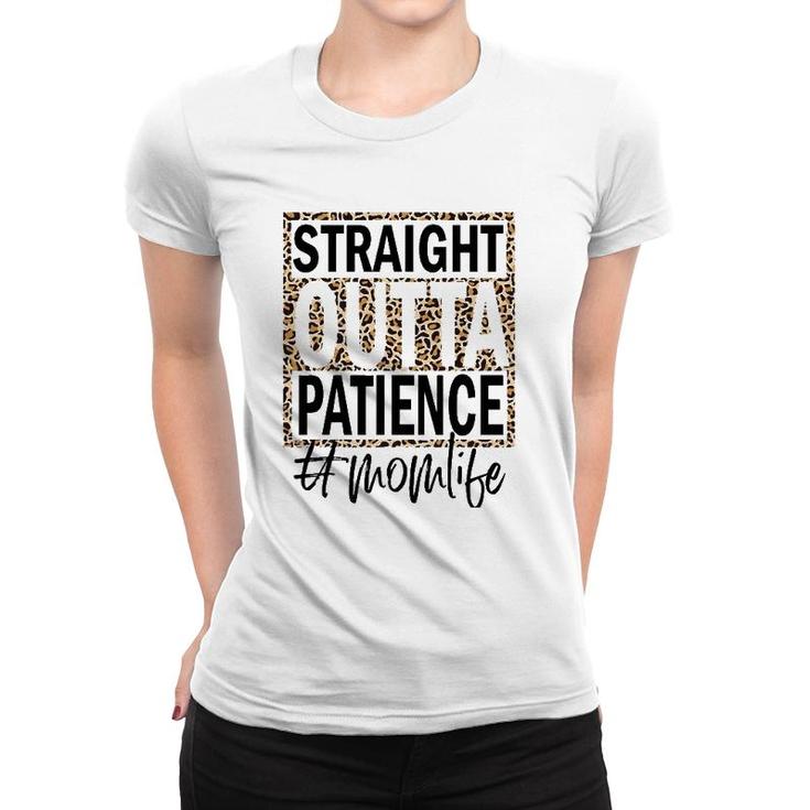 Straight Outta Patience Cheetah Leopard Pattern Women T-shirt