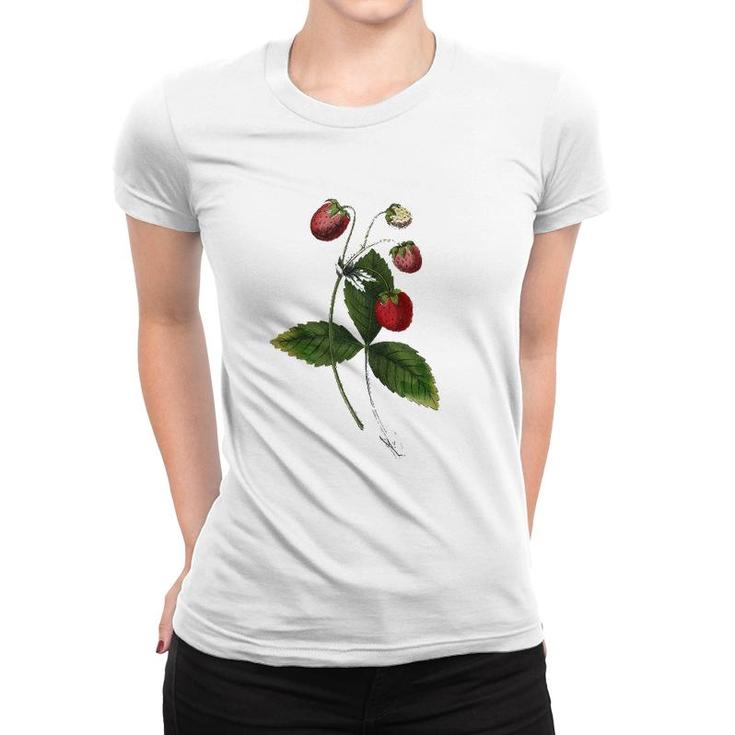 Strawberry Plant Patch Fruit Lover Gift Women T-shirt