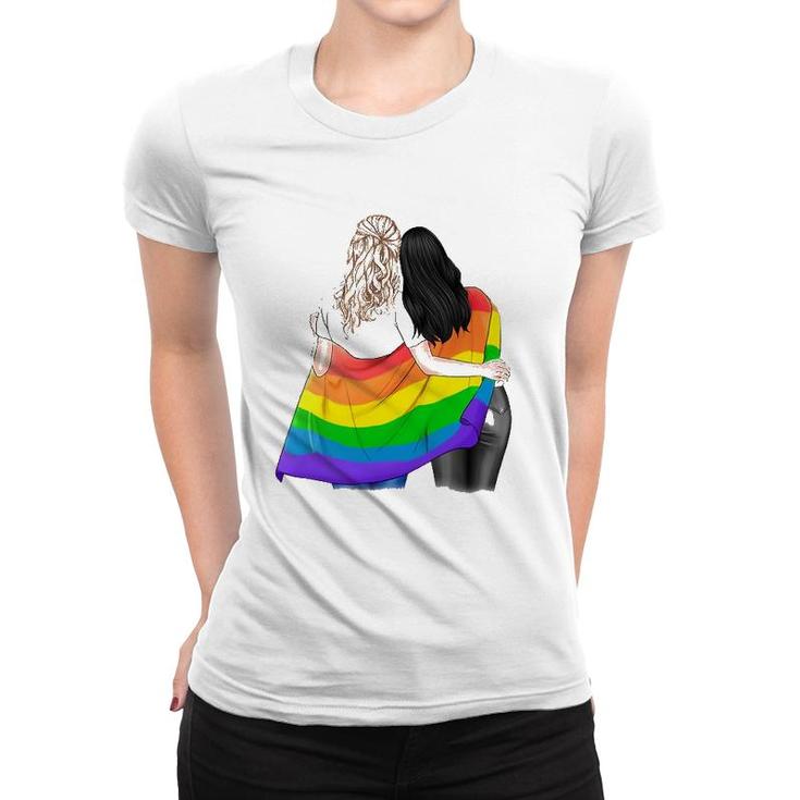 Supercorp - Proud Women Under Pride Flag Women T-shirt