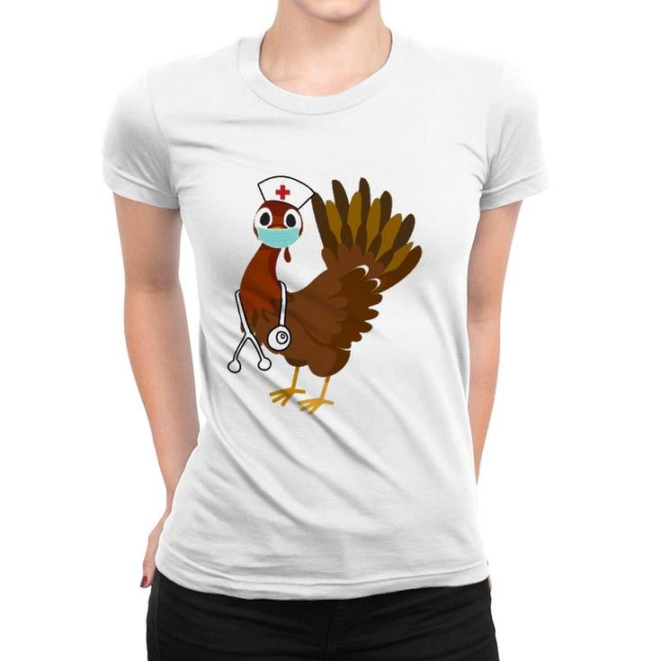 Thanksgiving Nurse  Funny Turkey Scrub Gift For Nurses Women T-shirt