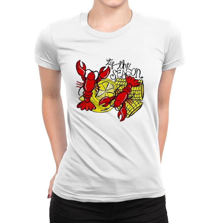 Tis The Season New Orleans Crawfish Mardi Gras Costume Women T-shirt