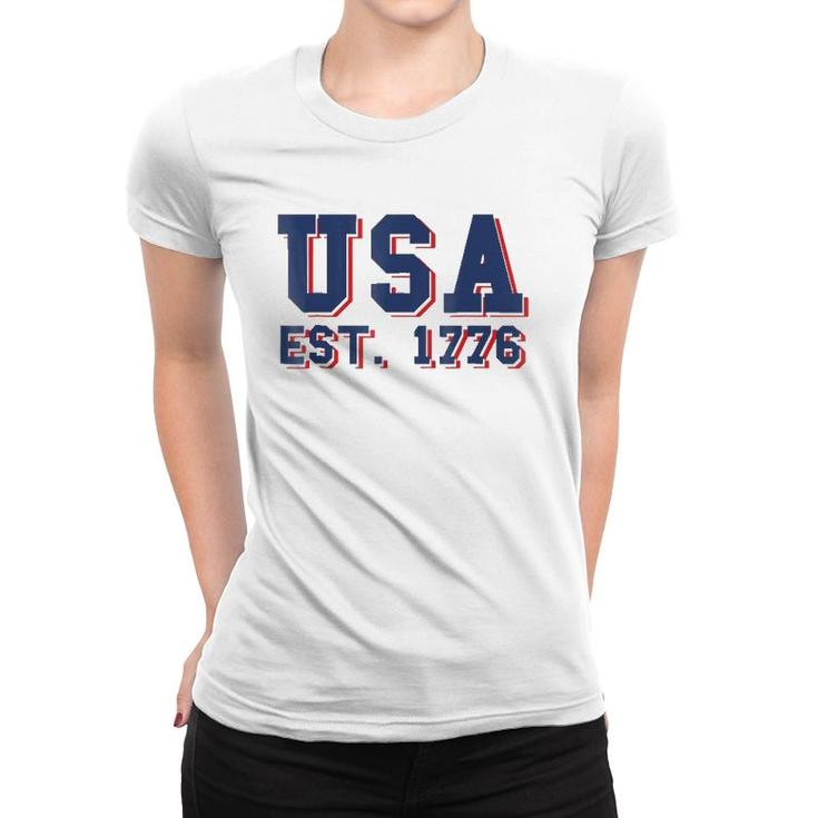 Usa Est 1776, America, 4Th Of July, Patriotic - Women T-shirt