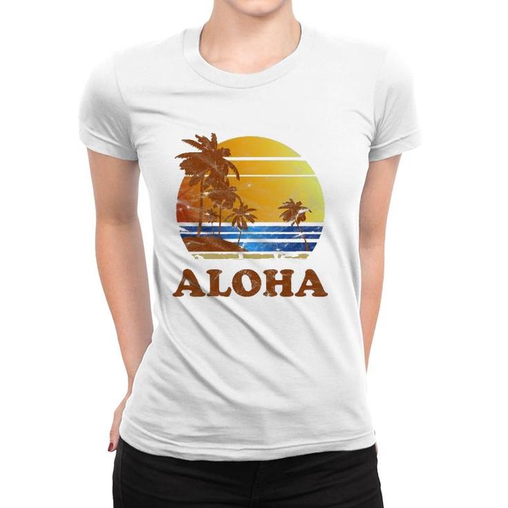 Vintage Hawaiian Islands Aloha Family Vacation Women T-shirt