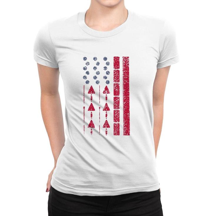 Vintage Masonryamerican Pride Flag Gift Idea Women T-shirt