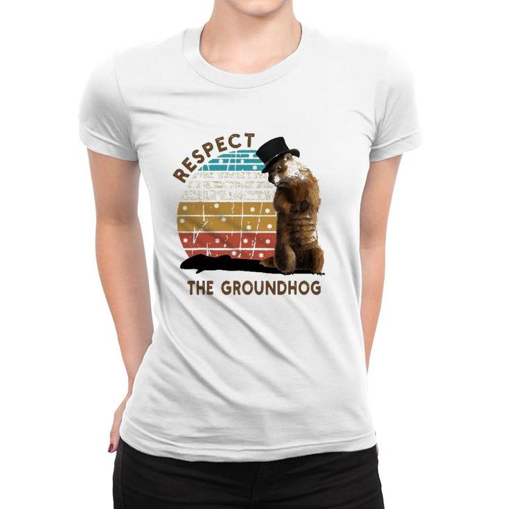 Vintage Respect The Groundhog Day Shadow For Men Women Kids Women T-shirt