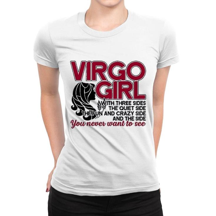 Virgo Girl Has Three Sides Women T-shirt