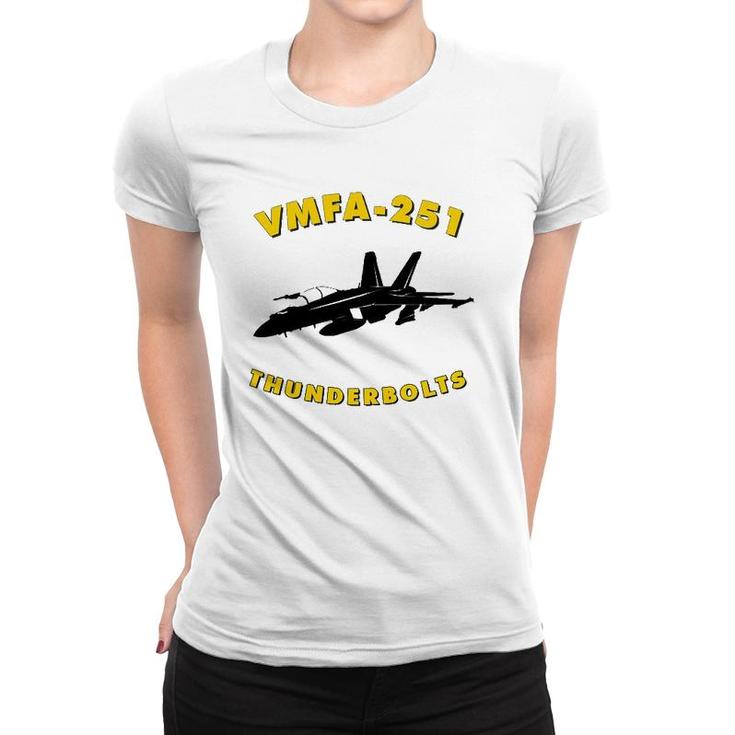 Vmfa-251 Fighter Attack Squadron Fa-18 Hornet Jet Women T-shirt