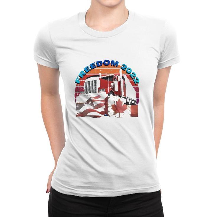 We The People Freedom 2022 Truck Drivers United Women T-shirt