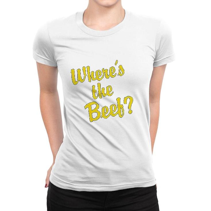 Wheres The Beef 80s Retro Women T-shirt