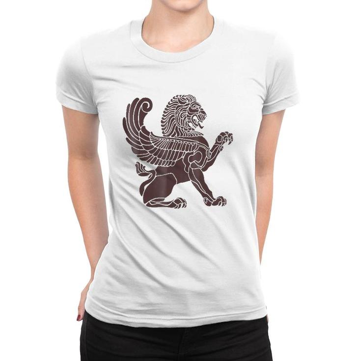 Winged Lion Mythological Vintage Women T-shirt
