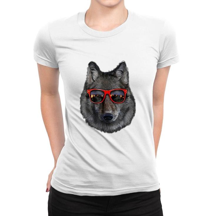 Wolf Glass Women T-shirt