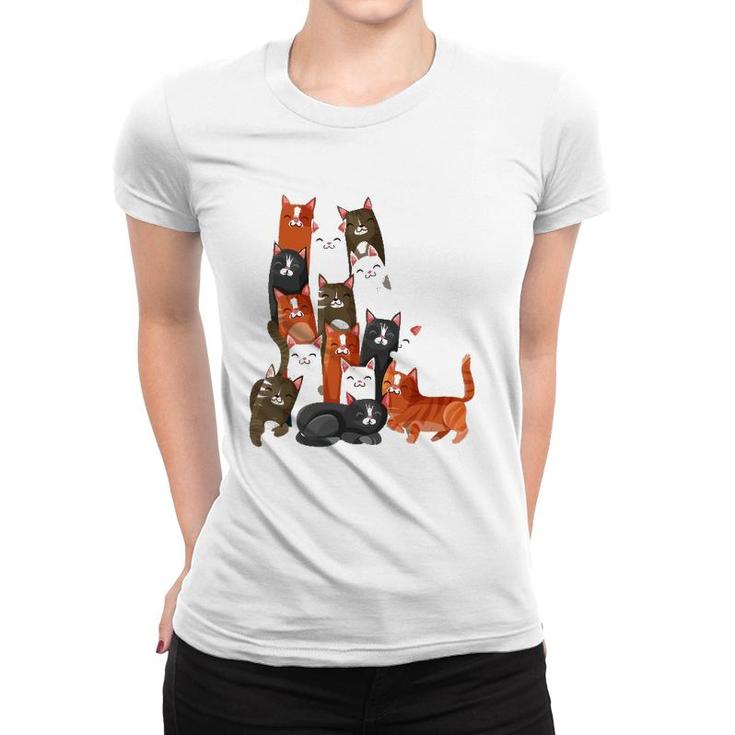 Women Or Girls Cat, Men Or Boy Colorful Cats Women T-shirt