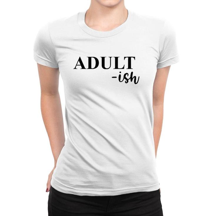 Womens Adult-Ish Dark V-Neck Women T-shirt