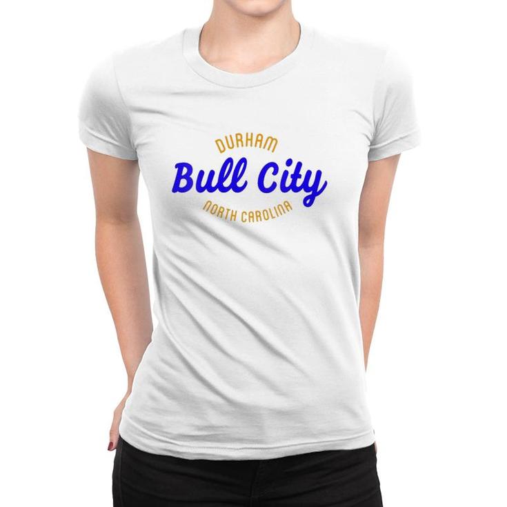Womens Bull City Durham North Carolina V-Neck Women T-shirt