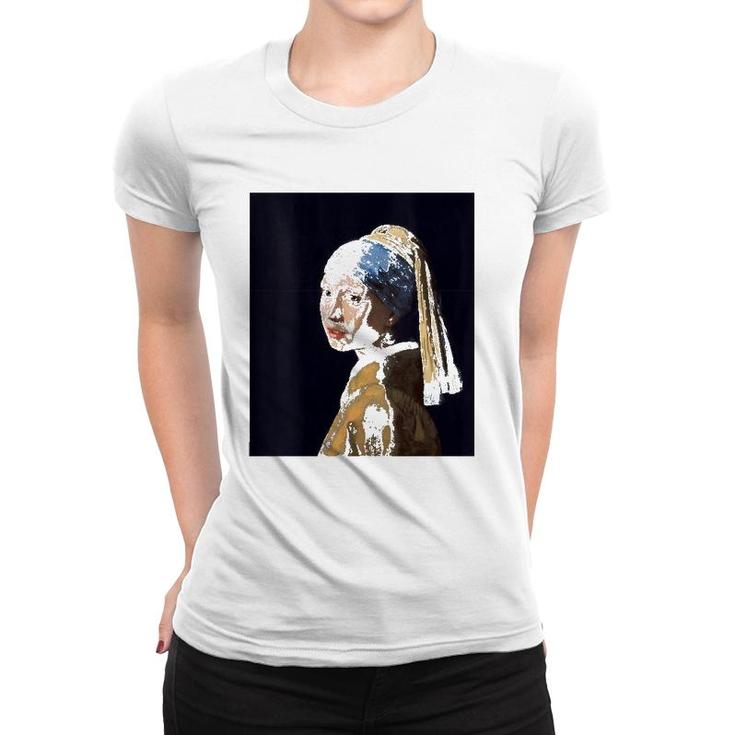 Womens Girl With A Pearl Earring By Johannes Vermeer Women T-shirt