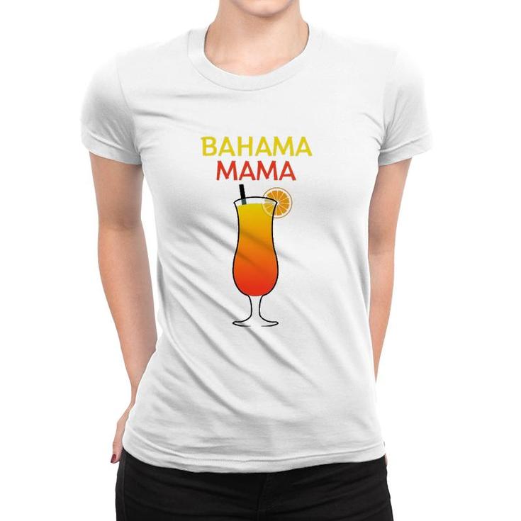 Womens I Love Bahama Mama Always At The Bar With This Cocktail V-Neck Women T-shirt