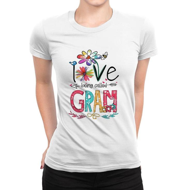 Womens I Love Being Called Gram Sunflower Gifts Women T-shirt