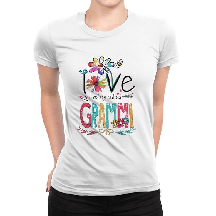 Womens I Love Being Called Grammi Sunflower Gifts Women T-shirt