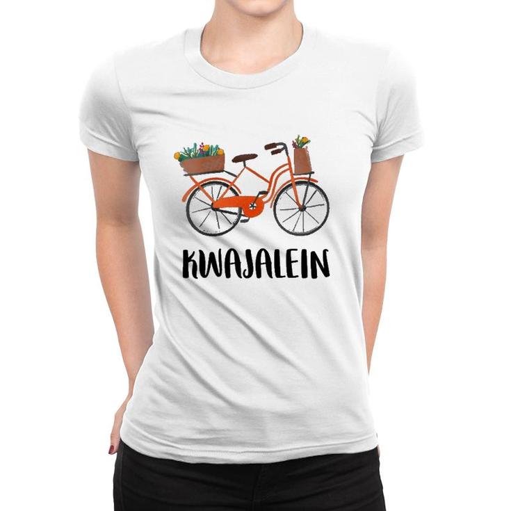 Womens Kwajalein Atoll Marshall Islands Kwaj Life Bicycle Bike Gift V Neck Women T-shirt