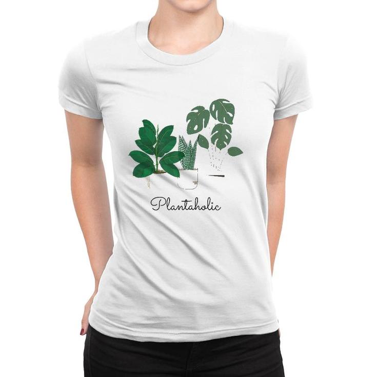 Womens Plantaholic Gardening Plant Women T-shirt