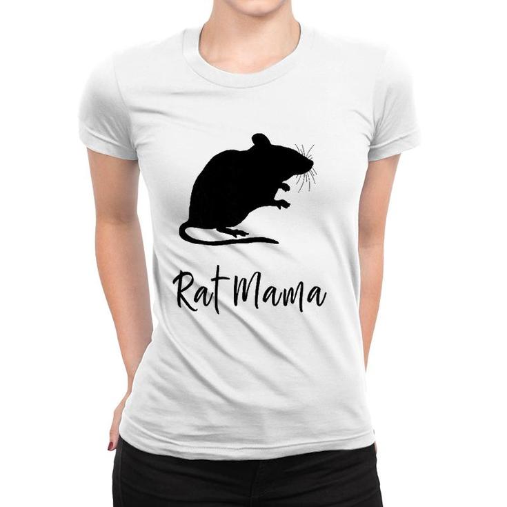 Womens Rat Mama Pet Rodent Mom Fur Mom Rat Lover Women T-shirt