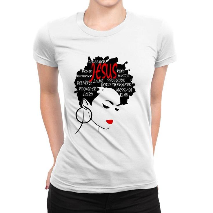 Word Art Hairchristian Fashion Gifts Women T-shirt