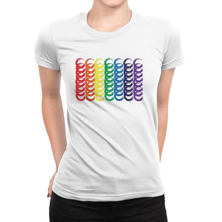 World Gay Pride Equality & Unity Lgbtqia Love Rainbow Flag  Women T-shirt