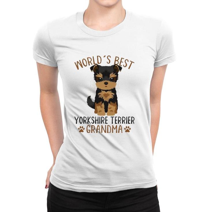 Yorkshire Terrier Grandma Yorkie Grandmother Mother's Day Women T-shirt