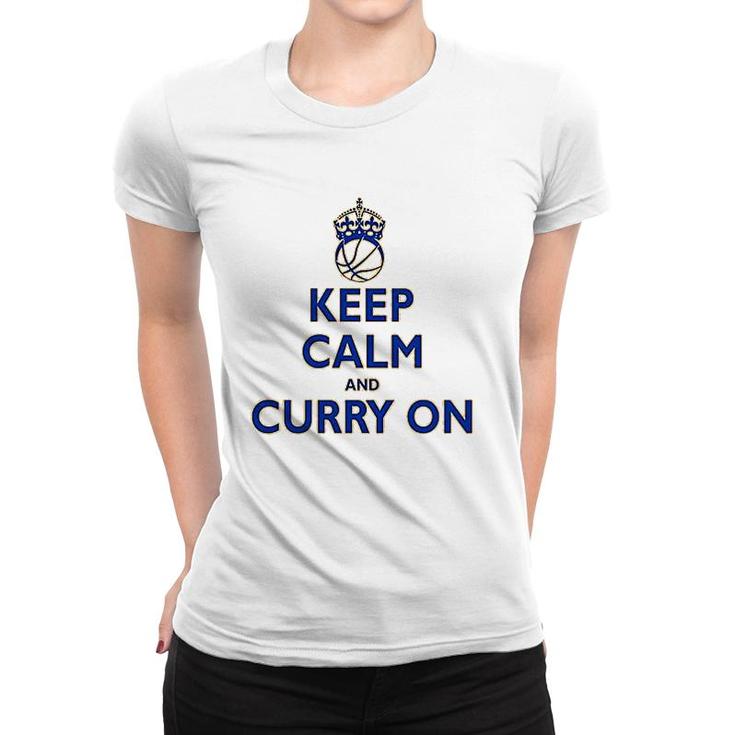 Youth Keep Calm And Curry On Women T-shirt