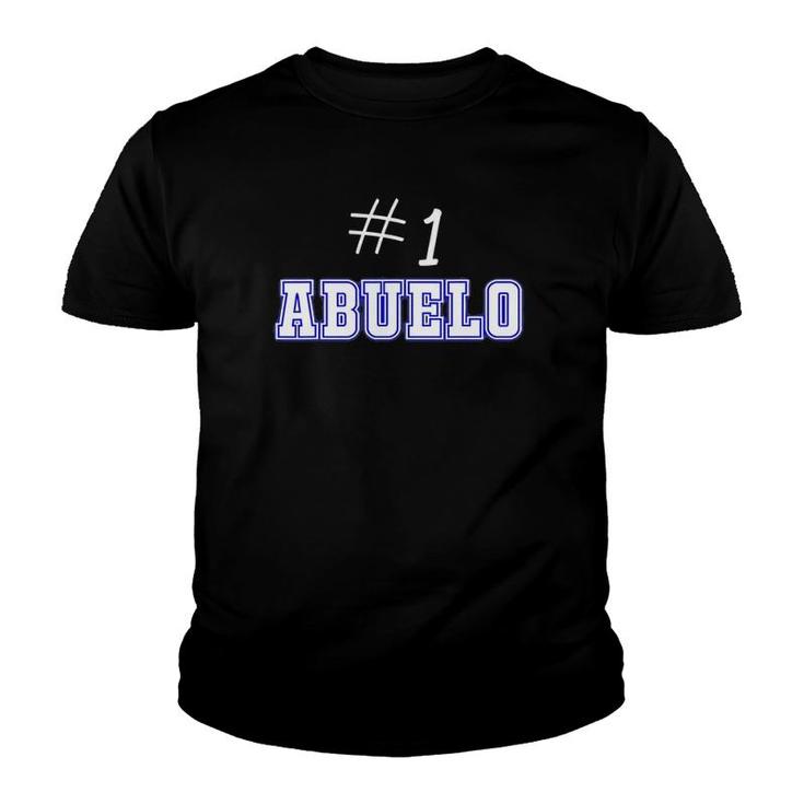 1 Abuelo Mexican Grandfather Apparel Latino Grandpa Youth T-shirt