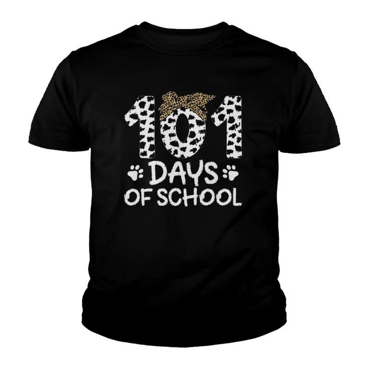 101 Days Of School Dalmatian Dog 101St Day Of School Teacher Youth T-shirt