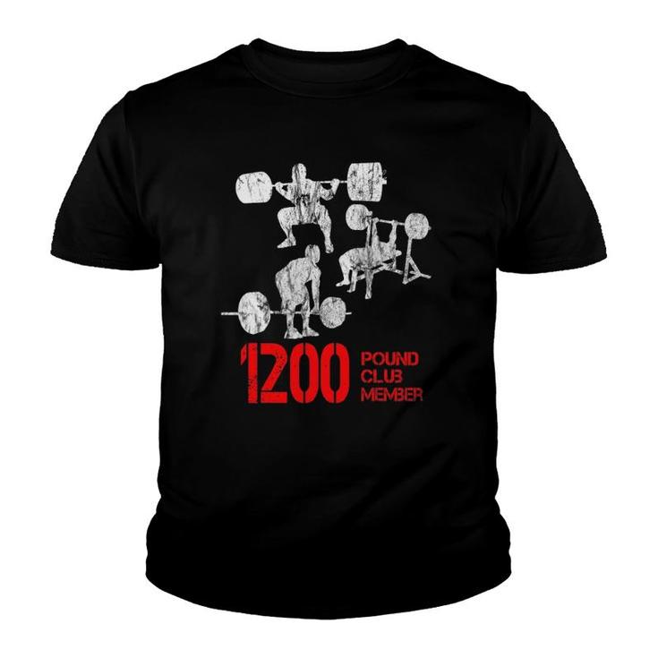 1200 Pound Club Member Fitness Youth T-shirt