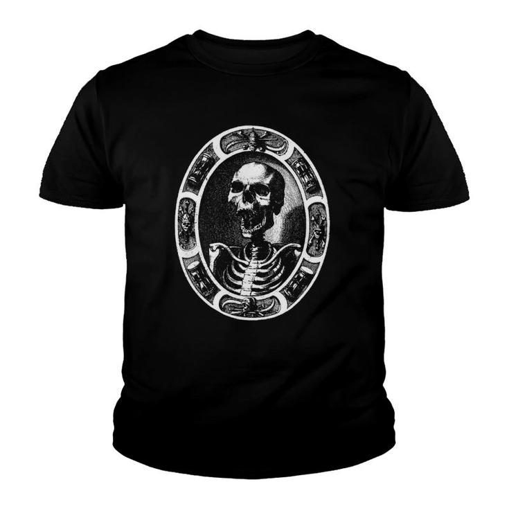 17 Century Skeleton Skull Engraving Remember Death Youth T-shirt