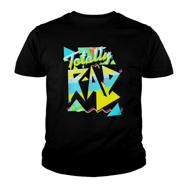 1980'S Totally Rad 80S Casual Hipster V1012 Aqua-Lemon-Ice Tank Top Youth T-shirt