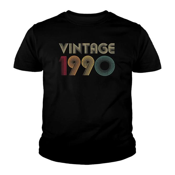 1990 32Nd Birthday Gift Idea Vintage Retro 32 Years Old Youth T-shirt
