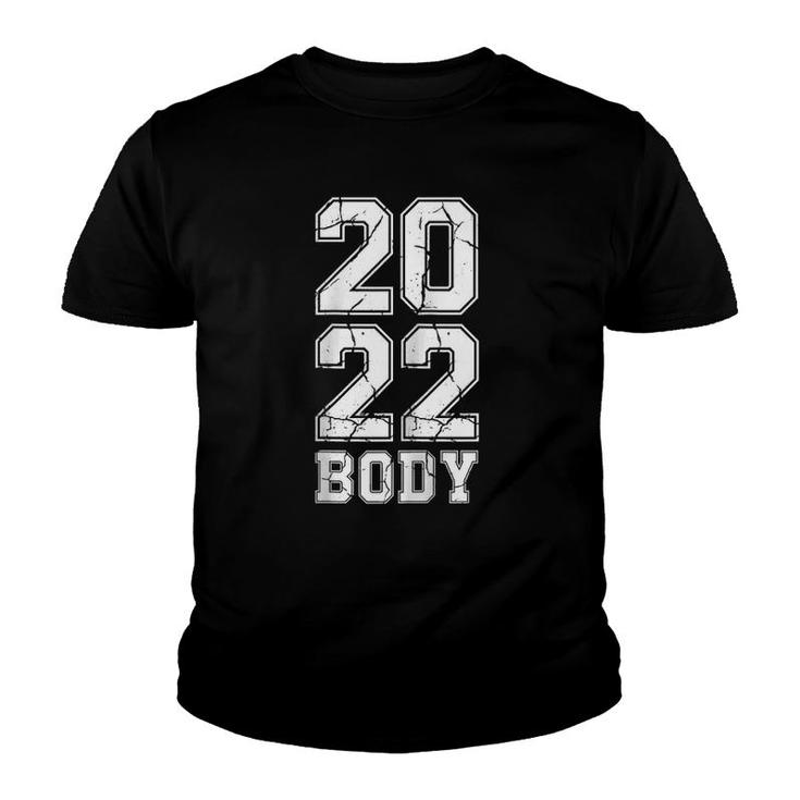 2022 Body - New Year Resolution Retro Gym Fitness Motivation Raglan Baseball Tee Youth T-shirt
