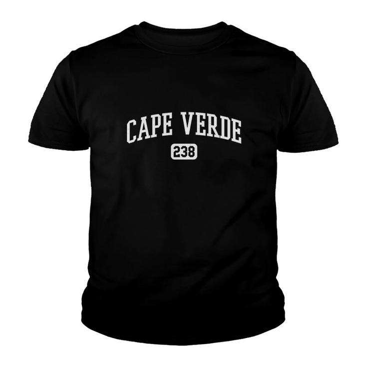 238 Cape Verde Country Area Code Verdian Verdean Pride Youth T-shirt