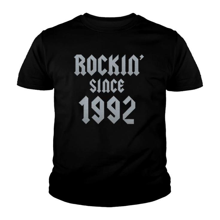 30 Years Old Classic Rockin' Since 1992 30Th Birthday Youth T-shirt