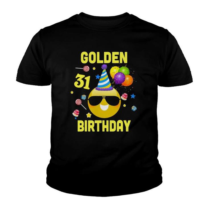 31St Birthday Gifts Funny Golden Birthday 31 Years Old Youth T-shirt