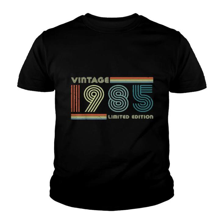 37Th Birthday Vintage 1985 37 Years Old Bday  Youth T-shirt