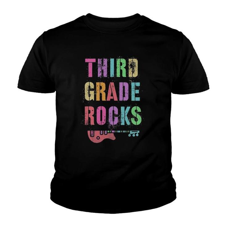 3Rd Grade Rocks Student Teacher Rockstar Team Third Graders Youth T-shirt