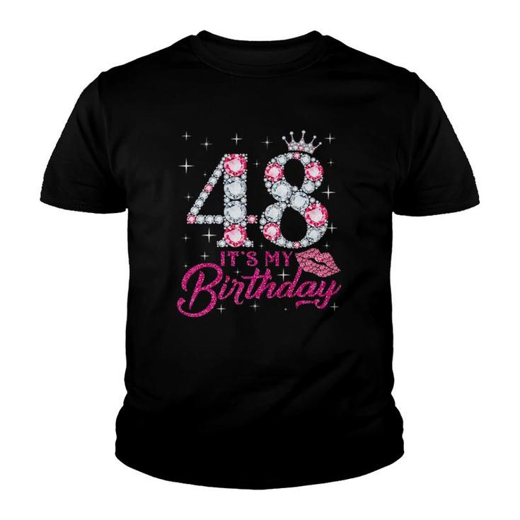 48 It's My Birthday 1974 48Th Birthday Gift Tee For Womens Premium Youth T-shirt