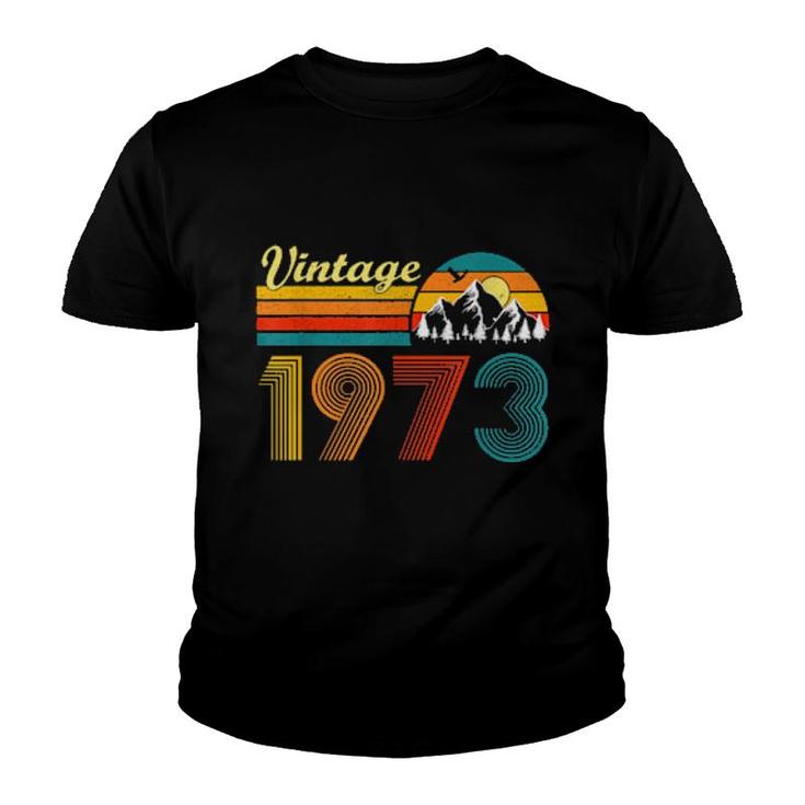 48Th Birthday 48 Years Old Retro Vintage 1973  Youth T-shirt