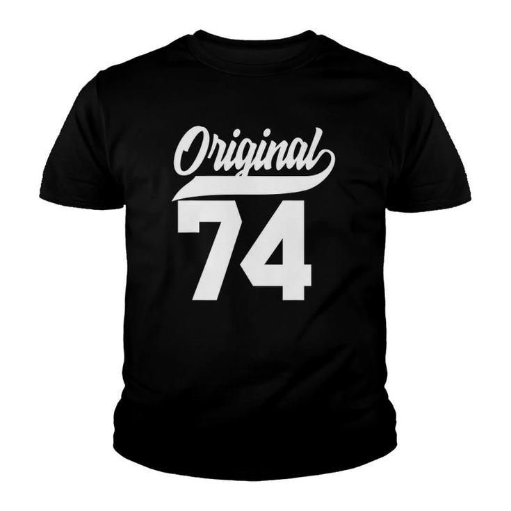 48Th Birthday Gift Man Woman Original Vintage Born 1974 Ver2 Youth T-shirt