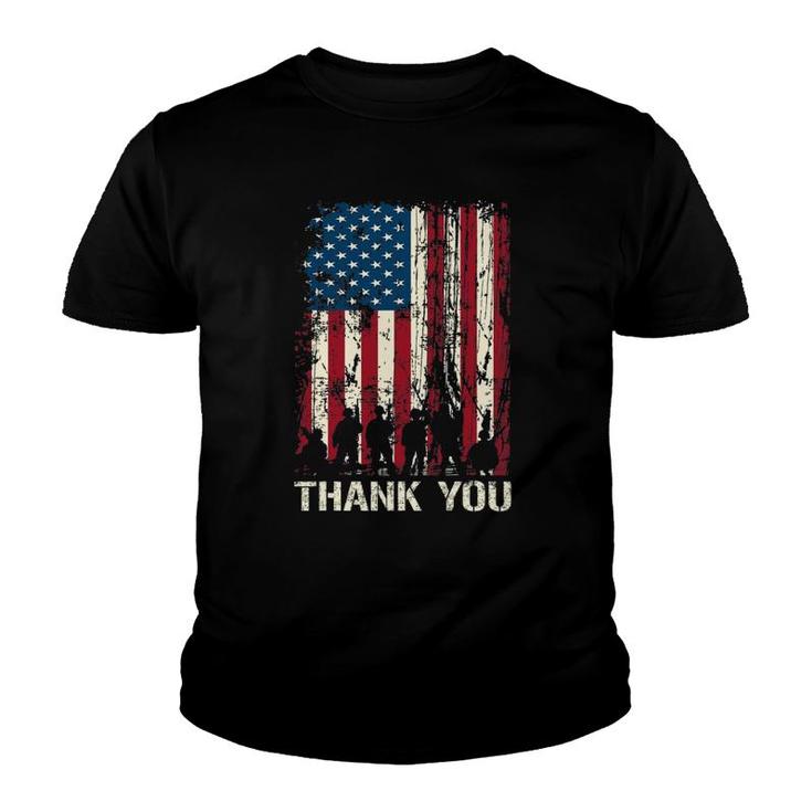 4Th Of July American Flag Independence Day Patriotic Youth T-shirt