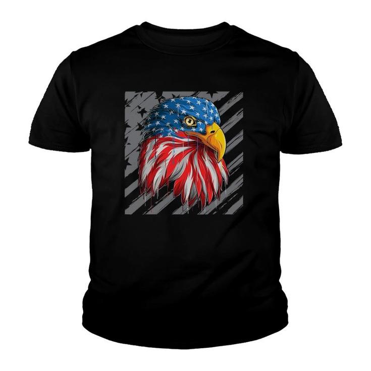 4Th Of July Eagle American Usa Flag Patriotic Men Women Youth T-shirt
